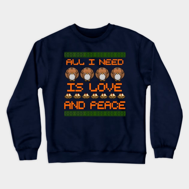 All i need is love and peace Crewneck Sweatshirt by FlyingWhale369